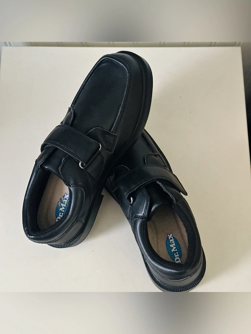 🔥Dr. Max Black Comfort Walking Shoes with Velcro Strap🖤